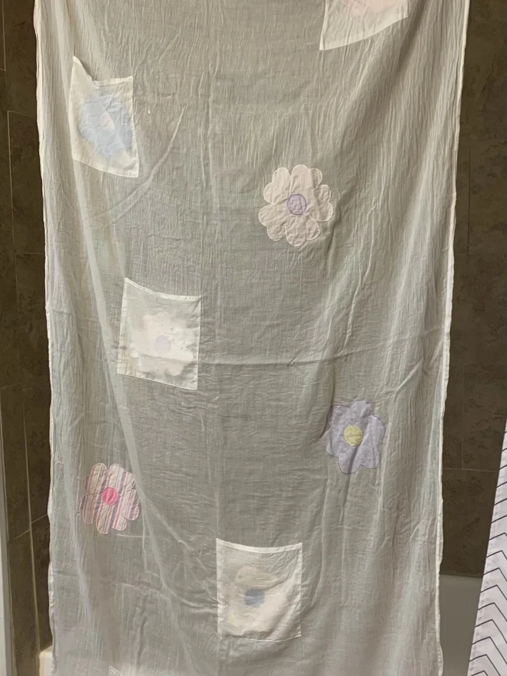 Vintage pottery barn kids sheer curtains
